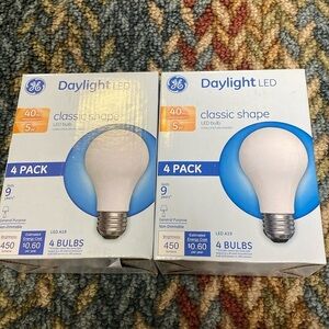 3/$20. Daylight LED Classic Shape 40w Light Bulbs Household